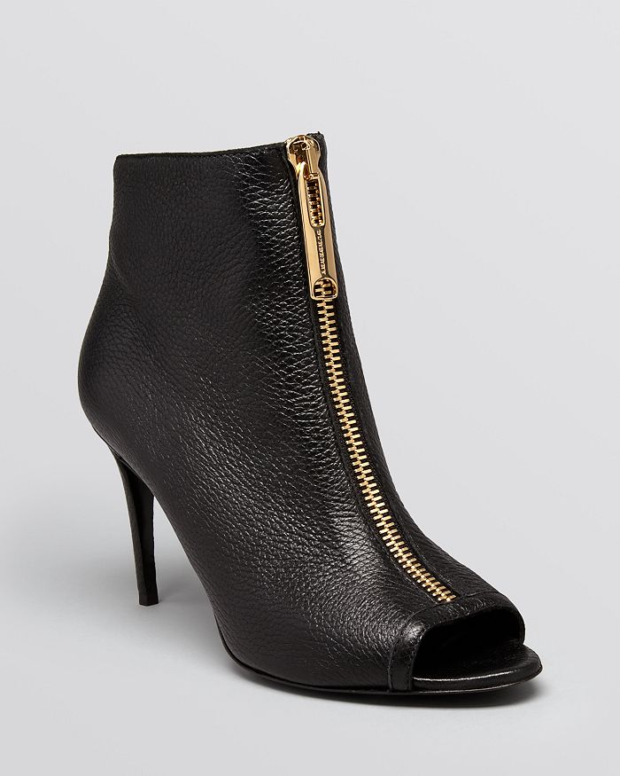 Burberry peep toe booties top