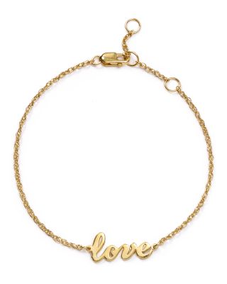 Jennifer Zeuner - Addison Cursive Love Bracelet