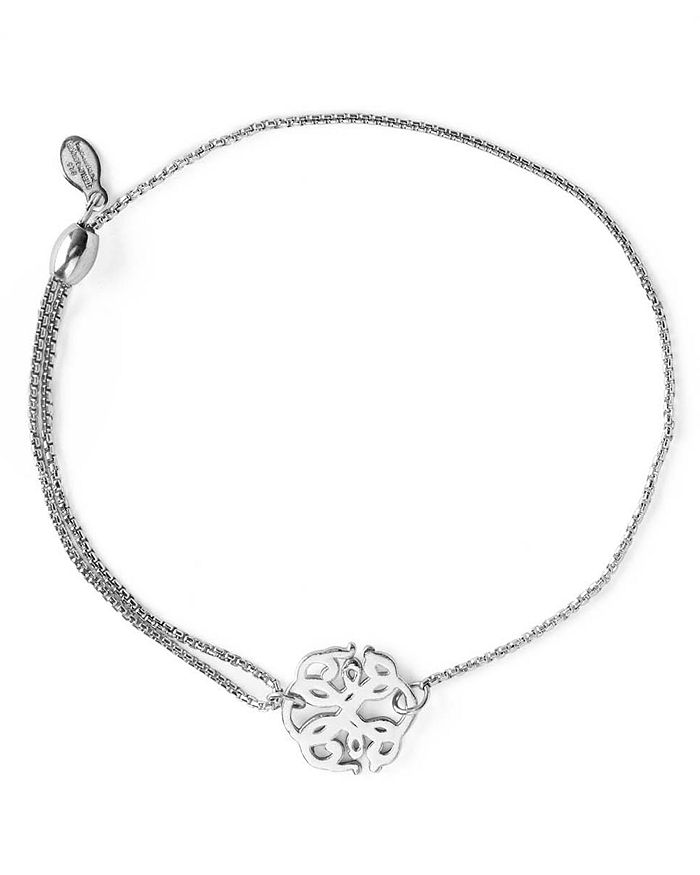 Alex And Ani Precious Metals Symbolic Path Of Life Pull Chain Bracelet In Sterling Silver
