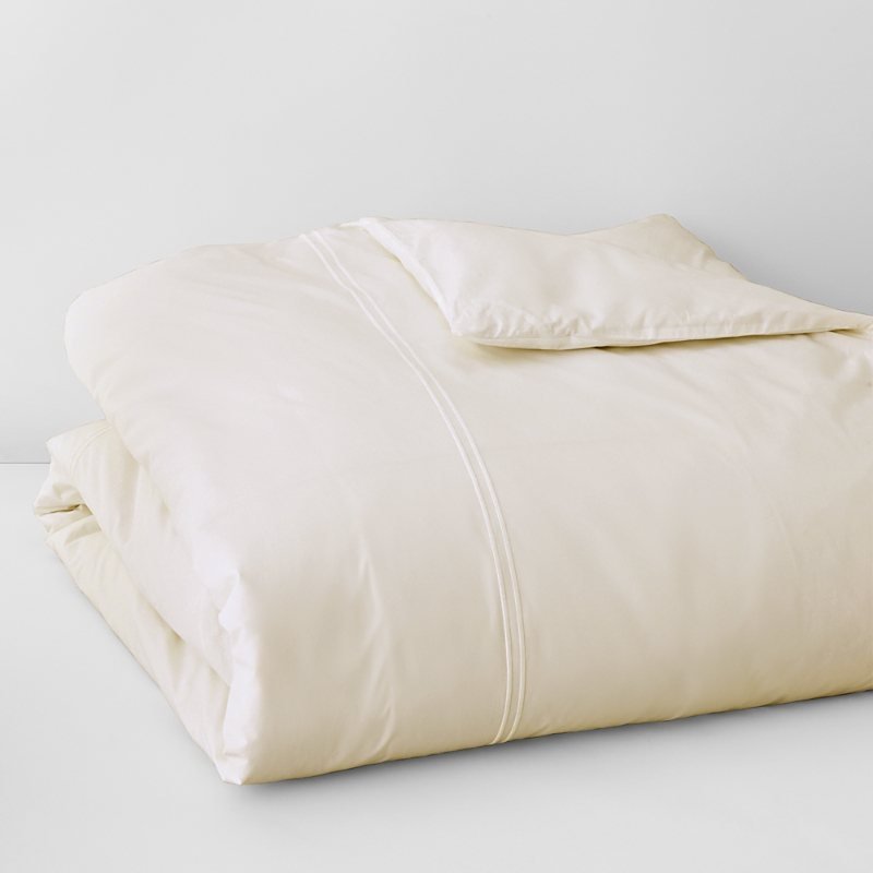 Sferra Grande Hotel Duvet Cover, Full/queen In Ivory/ivory