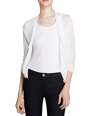 Nic And Zoe Petite Lightweight Four-way Cardigan In Paper White