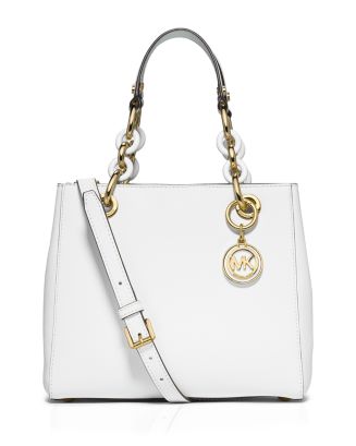 MICHAEL Michael Kors Small Cynthia Saffiano Satchel | Bloomingdale's