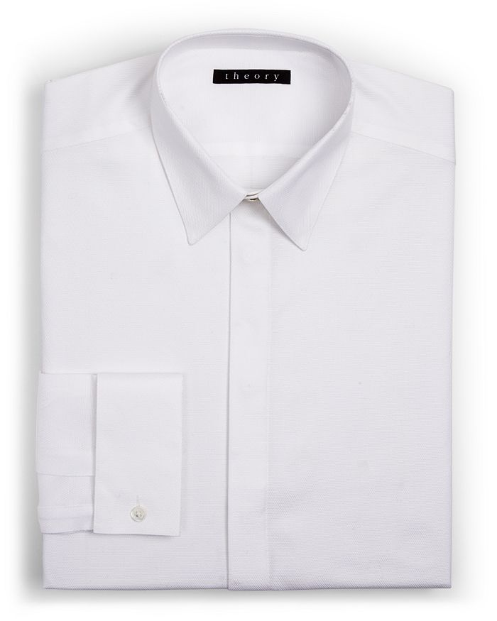 Theory Dover Regular Fit Tuxedo Shirt | Bloomingdale's