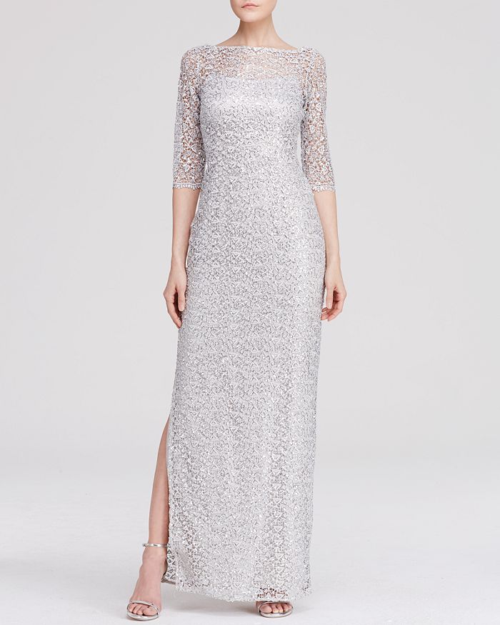 Kay Unger Gown Sequin Lace Bloomingdale s