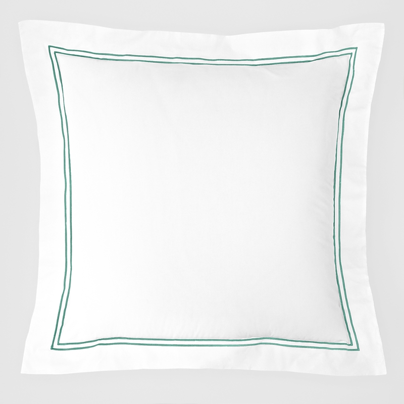 Sferra Grande Hotel Sham In White/aqua