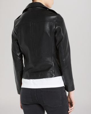 Veinarde Leather Biker Jacket