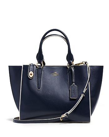 COACH Crosby Carryall Satchel in Colorblock Leather | Bloomingdale's