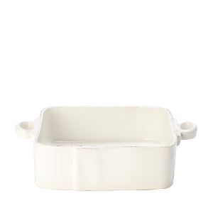 Vietri Lastra Stoneware Square Baker In Linen