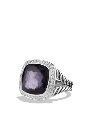 David Yurman Albion Ring with Lavender Amethyst and Diamonds