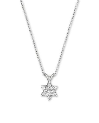 small diamond star of david necklace