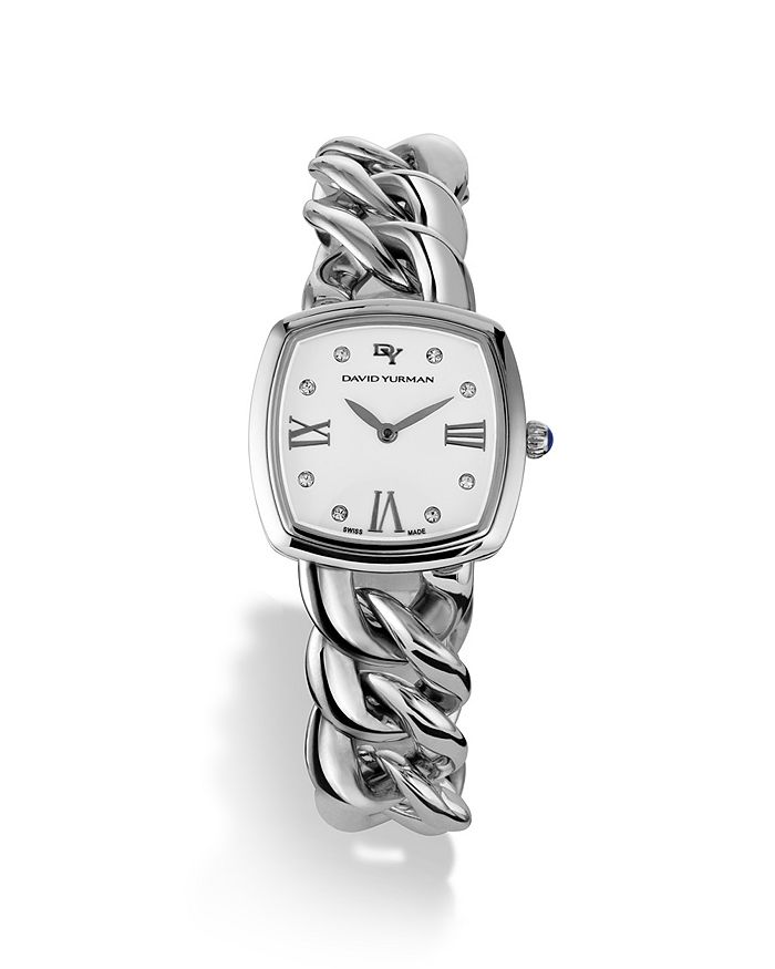 David Yurman Albion Stainless Steel Watch with Diamonds 27mm