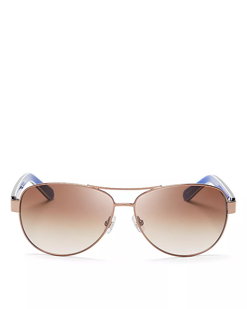 kate spade new york Dalia Aviator Sunglasses, 58mm