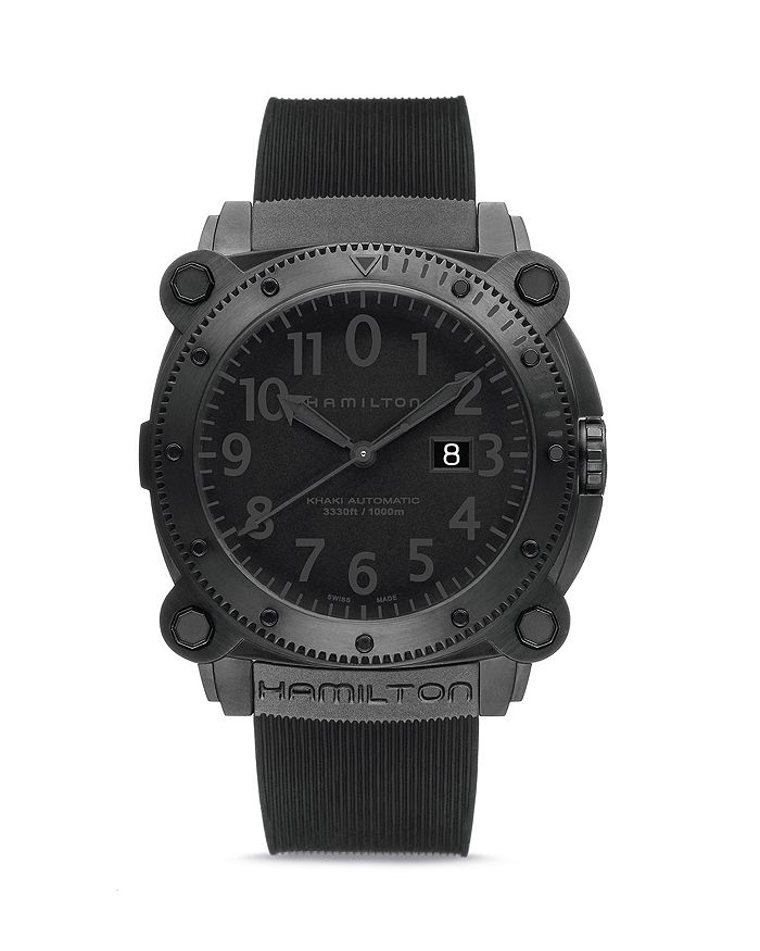 Shop Hamilton Khaki Below Zero Automatic Watch, 46mm In Black