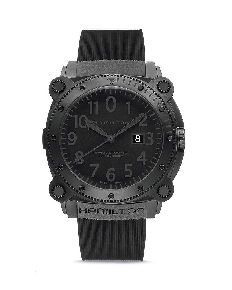 Hamilton Khaki Navy Belowzero Auto Titanium In Black