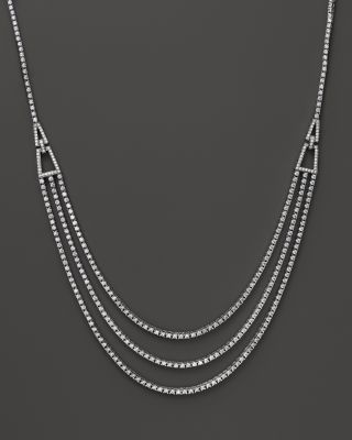 multi strand diamond necklace