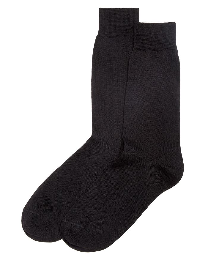 The Men's Store At Bloomingdale's Wool Blend Dress Socks - 100% Exclusive In Black