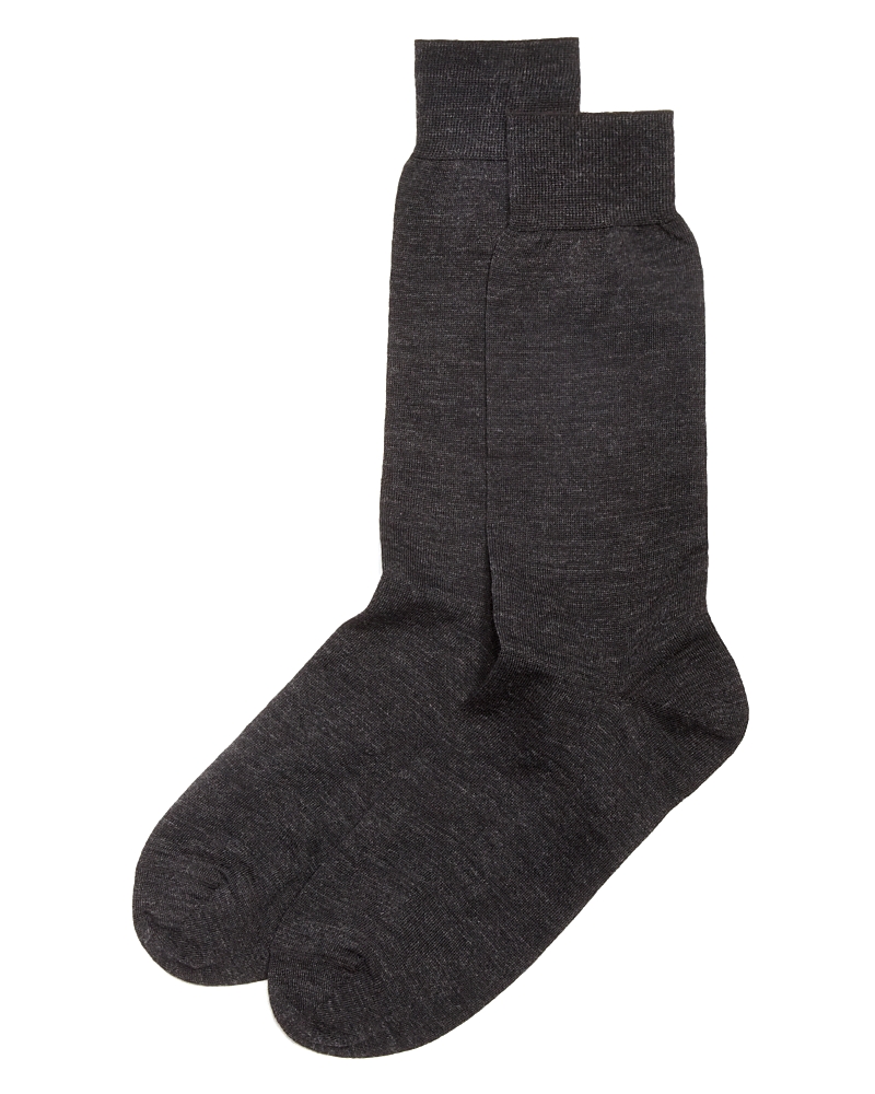The Men's Store At Bloomingdale's Wool Blend Dress Socks - Exclusive In Charcoal