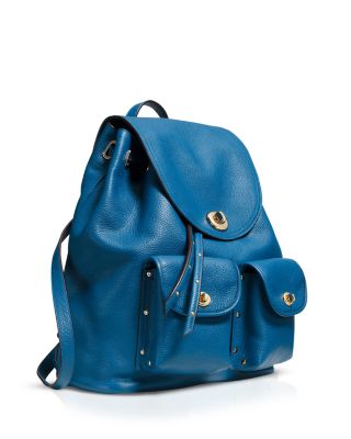 COACH Turnlock Tie Backpack in Refined Pebble Leather