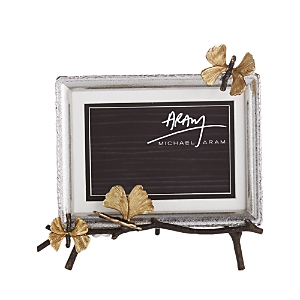 Shop Michael Aram Butterfly Ginkgo Easel Frame In Silver/gold