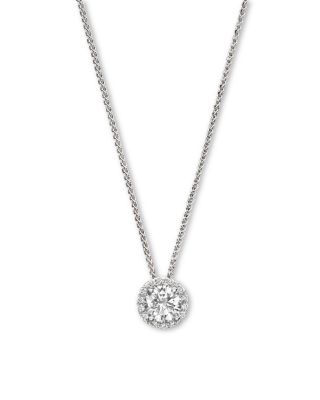 diamond halo pendant