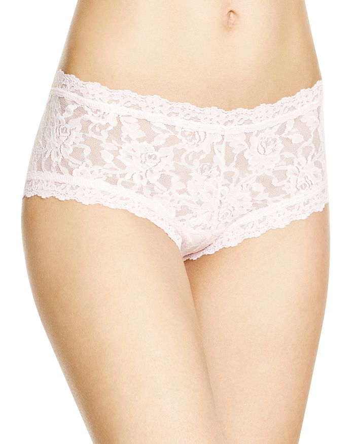 Shop Hanky Panky Signature Lace Boyshort In Bliss Pink