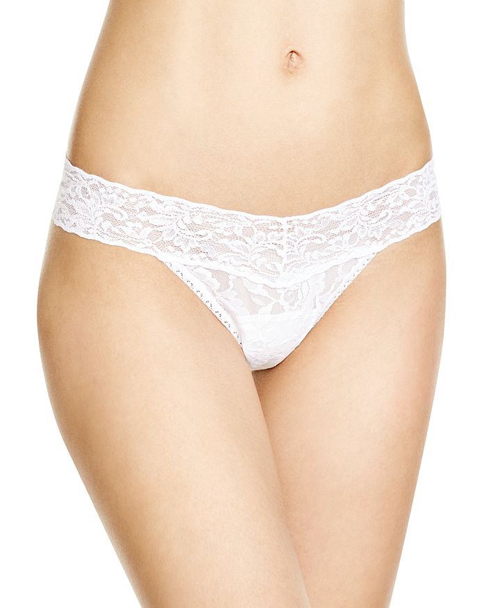 Hanky Panky Signature Lace Low Rise Thong In White