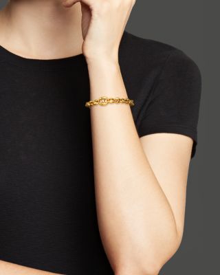 Gucci 18K Yellow Gold Horsebit Marina Chain Bracelet