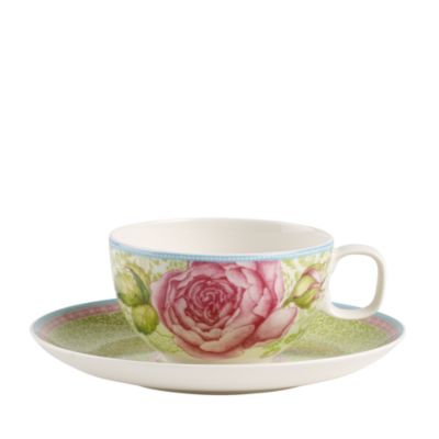 Rose Cottage Villeroy & Boch プレート Villeroy & Boch Rose Cottage Teacup & Saucer | Bloomingdale's