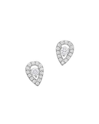 Bloomingdale's Fine Collection - Diamond Pear Shape Stud Earrings in 14K White Gold, .20 tcw&nbsp;