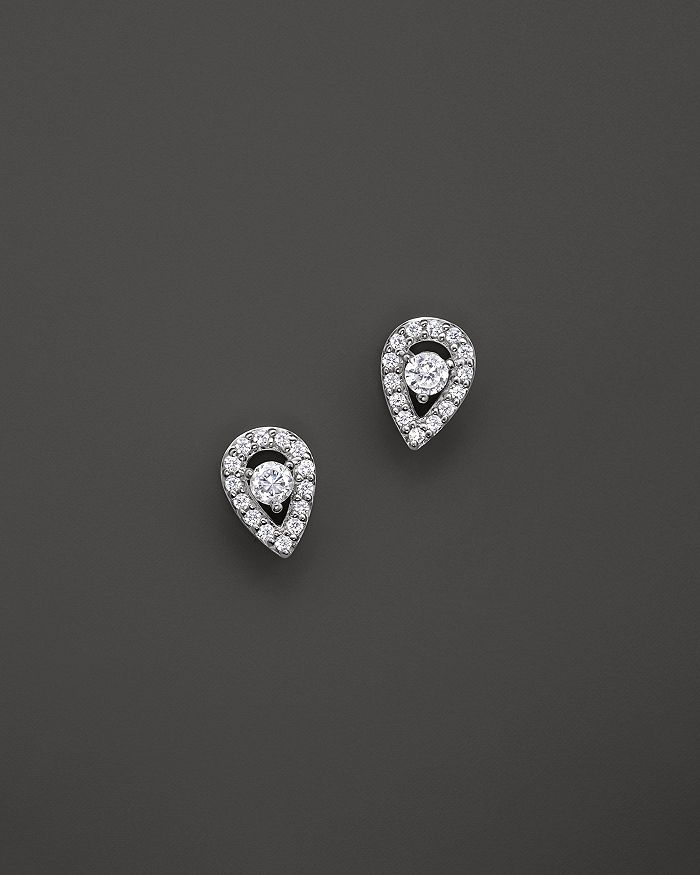 Bloomingdale's Diamond Pear Shape Stud Earrings In 14k White Gold,.20 Ct. T.w. - 100% Exclusive
