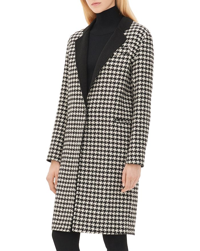 Sandro Morane Houndstooth Coat | Bloomingdale's