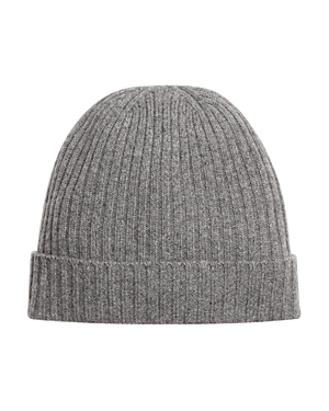 The Men's Store at Bloomingdale's Ribbed Cashmere Cuff Hat - 100% Exclusive The Men's Store at Bloomingdale's Ribbed Cashmere Cuff Hat - 100% Exclusive