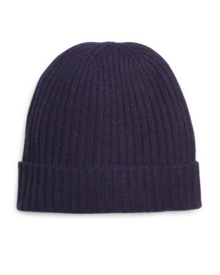 The Men's Store at Bloomingdale's Ribbed Cashmere Cuff Hat - Exclusive