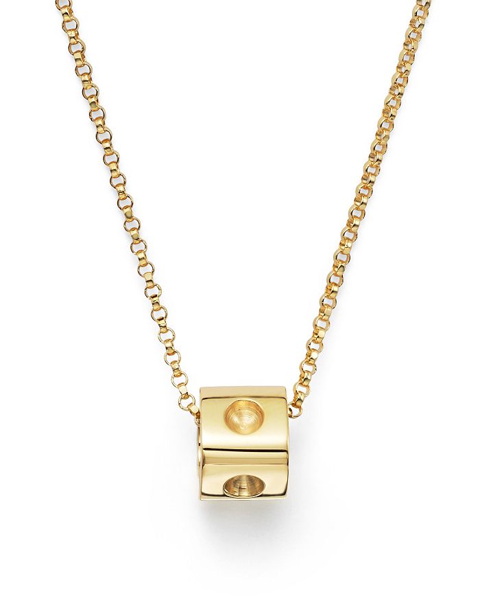 dressing gownRTO COIN 18K YELLOW GOLD POIS MOI MINI CUBE PENDANT NECKLACE, 16,7771292AYCH0