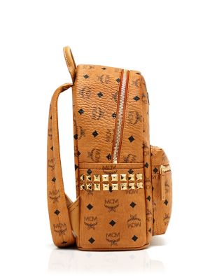 mcm backpack with studs