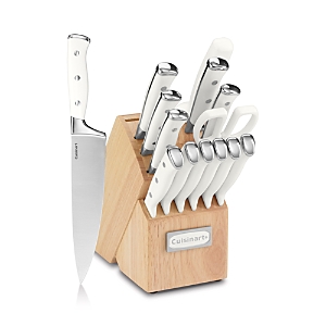 Cuisinart - 15-Piece Cutlery Set - White & Stainless
