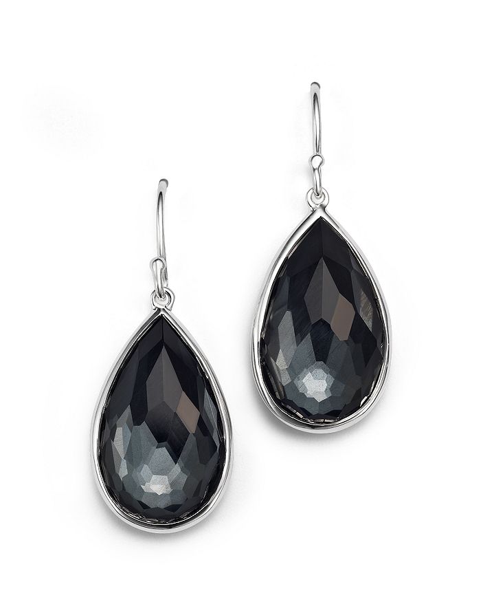 Ippolita Sterling Silver Rock Candy Medium Pear Wire Earrings In Clear ...