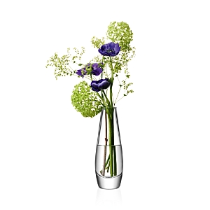 Lsa Flower Single Stem Vase In Clear