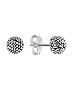 LAGOS - LAGOS Sterling Silver Beaded Earrings, 10mm