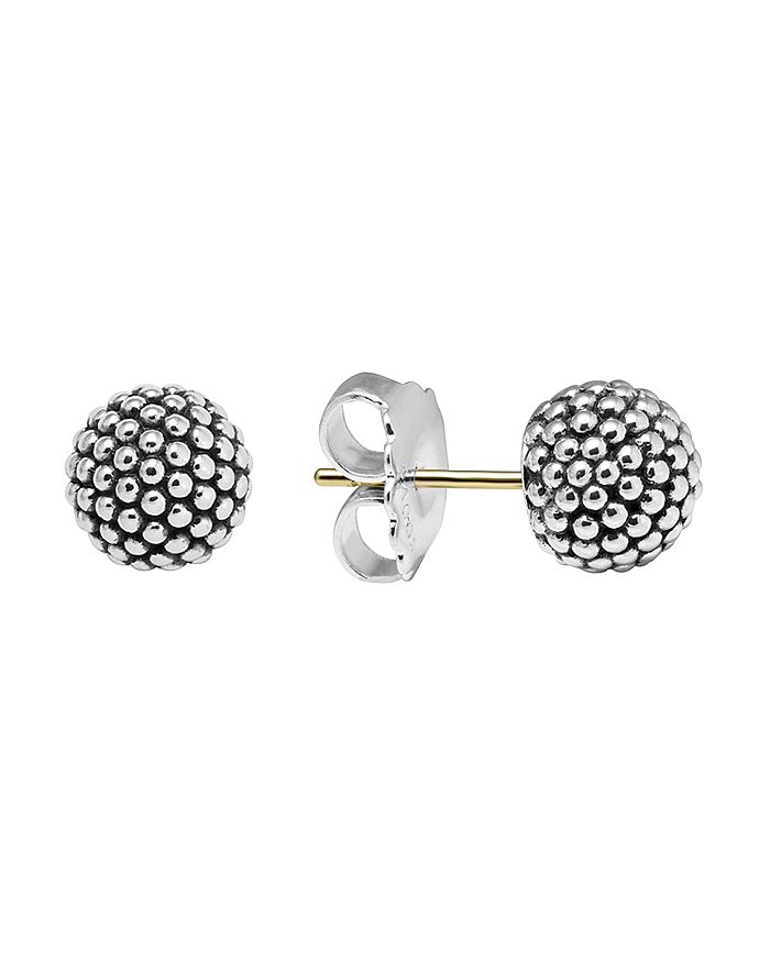 Shop Lagos Sterling Silver Beaded Earrings, 10mm