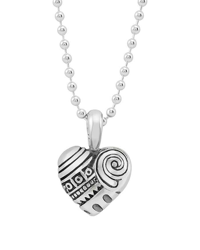 Shop Lagos Heart Of Philadelphia Necklace, 34 In Silver