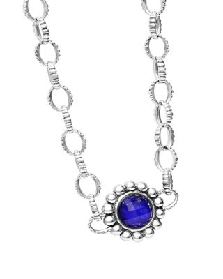 LAGOS Lapis Doublet Necklace, 20"