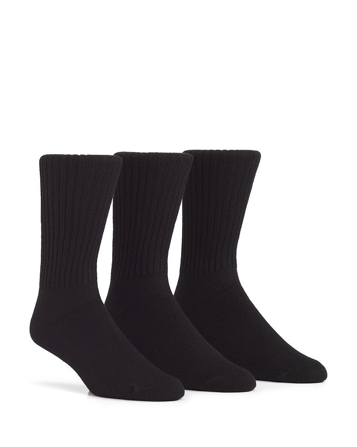 Shop Calvin Klein Classic Crew Socks, Pack Of 3 In Black