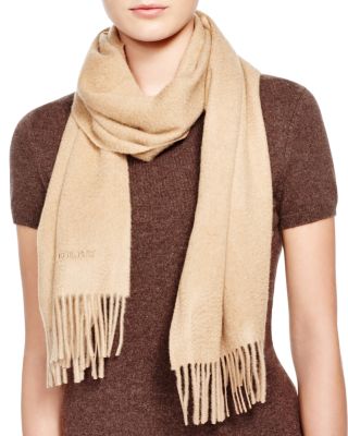 burberry solid cashmere scarf