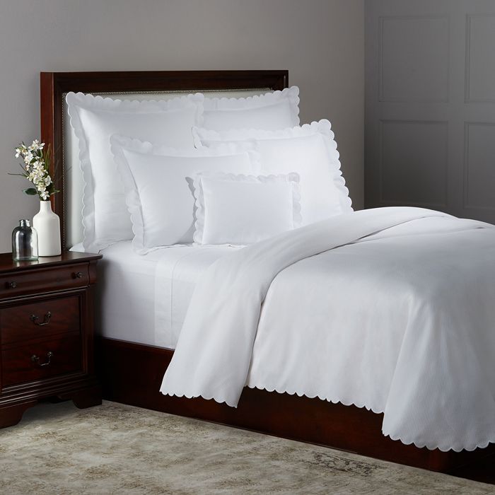 Matouk Diamond Pique King Sham In White