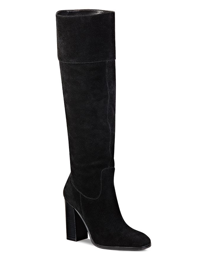 Marc Fisher LTD. Netty Suede High-Heel Boots | Bloomingdale's