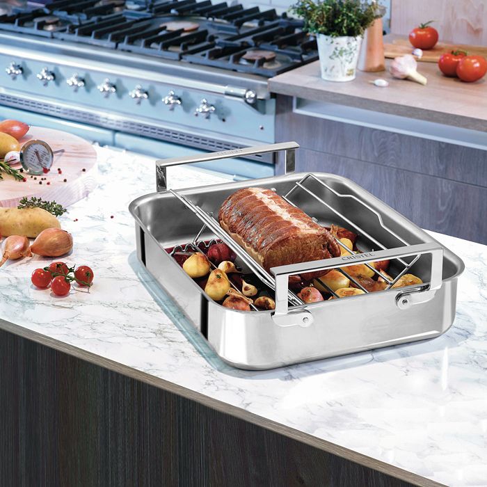 Shop Cristel Tri-ply Stainless Steel Roaster