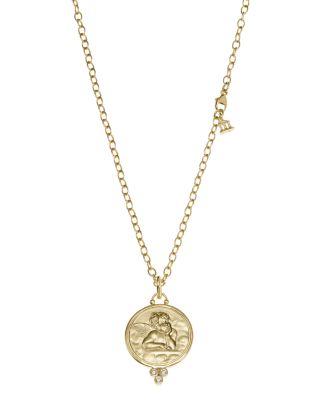 Temple St. Clair - 18K Gold 21mm Angel Pendant with Diamonds