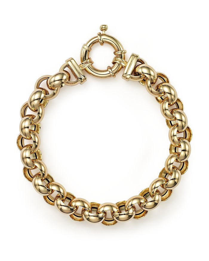 Bloomingdale's 14k Yellow Gold Medium Rolo Bracelet - 100% Exclusive