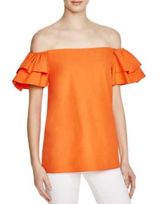 Alice and Olivia - Loryn Off The Shoulder Top